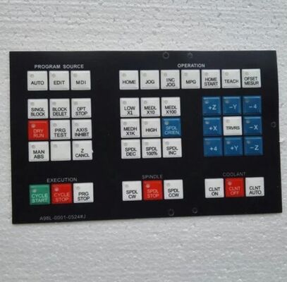 Fanuc A98L-0001-0524#A لوحة مفاتيح غشائية (لوحة تشغيل مكونة من 42 مفتاحًا لأنظمة CNC)