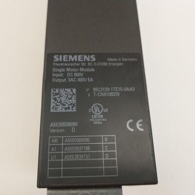 6SL3120-1TE15-0AA3 وحدة المحرك بحجم الكتاب | محرك تبريد الهواء الداخلي SINAMICS S120