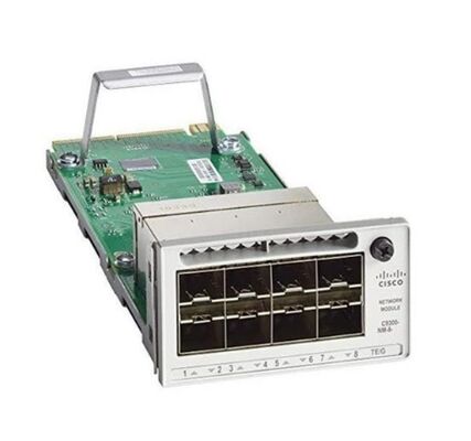 وحدة توسيع الشبكة من سلسلة Cisco C9300X-NM-8Y Catalyst 9300 مع 8 منافذ SFP ومعدل بيانات 25 جيجابت / ثانية