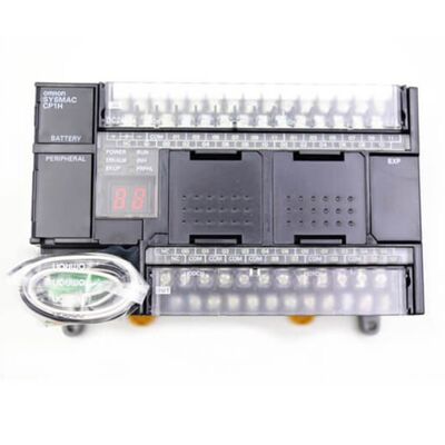 وحدة المعالج المركزي PLC من Omron CP1H-XA40DT1-D مع 40 مدخل/مخرج تناظري وطاقة 24 فولت تيار مستمر للأتمتة الصناعية