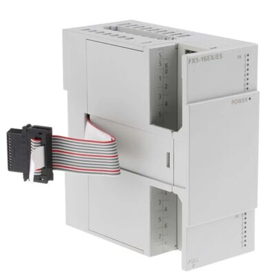 وحدة إدخال DC بـ 16 نقطة من Mitsubishi FX5-16EX/ES مع اختيار المصرف/المصدر لتركيب DIN Rail من MELSEC iQ-F