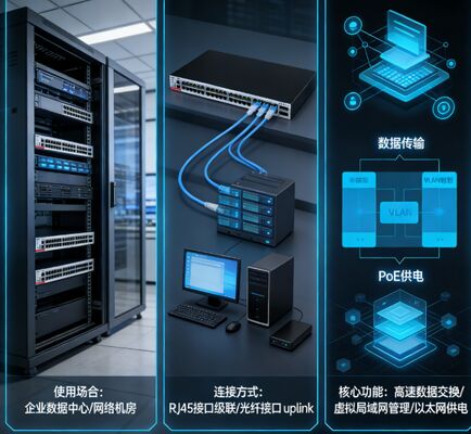 RG-S5310-48GT4XS-P-E طبقة 3 PoE + Switch ، 48x1000M RJ45 ، 4x10G SFP + ، ميزانية PoE 1570W ، طاقة إضافية مزدوجة