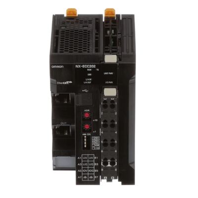 وحدة توصيل Omron NX-ECC202 EtherCAT | وحدة الإدخال/الإخراج عن بعد عالية السرعة من سلسلة NX