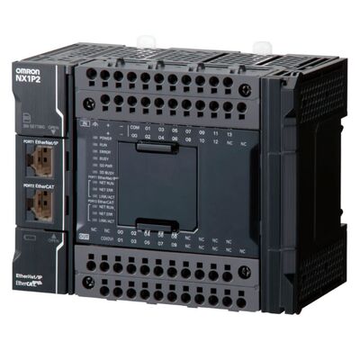 اومرون NX1P2-9024DT1 PLC وحدة المعالجة المركزية 24 I/O 4-Axis Motion Controller