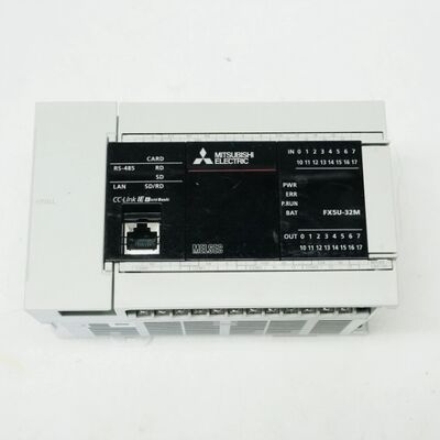 وحدة وحدة المعالجة المركزية Mitsubishi FX5U-32MT/ES PLC 32 مخرج ترانزستور I/O