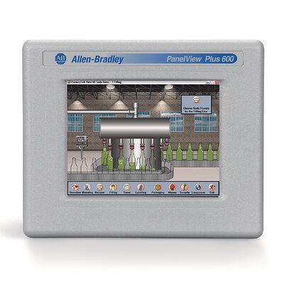 Allen-Bradley 2711PC-T6C20D8 PanelView Plus 6 مدمج 600 HMI شاشة تعمل باللمس إيثرنت RS232