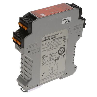 اومرون G9SX-BC202-RT وحدة تحكم السلامة 24VDC DIN السكك الحديدية جبل