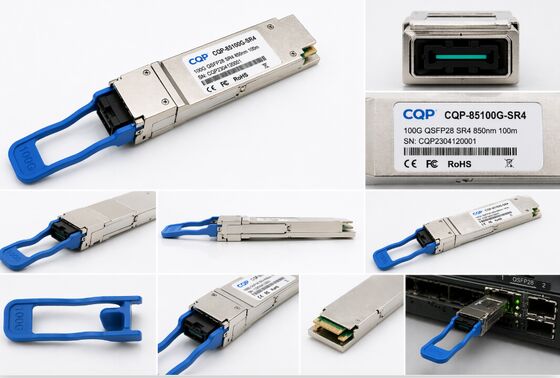 CQP-85100G-SR4 100G QSFP28 SR4 ناقل بصري MPO الألياف متعددة الأوضاع ناقل بصري عالي السرعة لمراكز البيانات