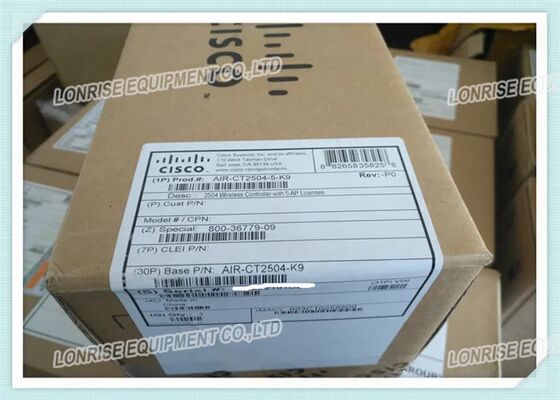 AIR-CT2504-50-K9، وحدة التحكم اللاسلكية Cisco 2500، 50 ترخيص AP/4 منافذ GE/إدارة الترددات اللاسلكية