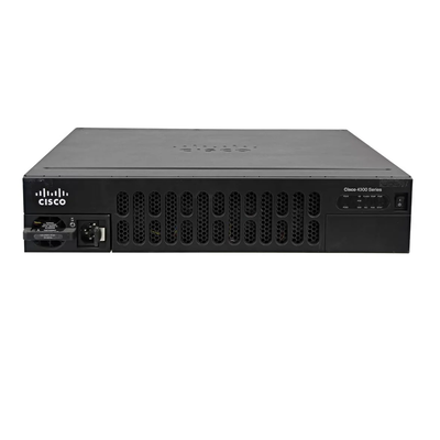 ISR4451 X K9 1 إلى 2G النظام 4 WAN ومنافذ LAN 4 موانئ SFP 10 CPU الأساسية أمن الصوت WAAS WAN ذكي