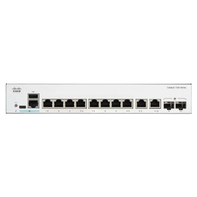 Cisco C1300-8FP-2G Catalyst 1300 8-Port PoE+ Gigabit Switch with 2 GE Combo Uplinks