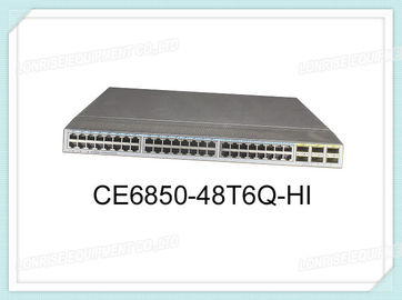 CE6850-48T6Q-HI Huawei Switch 48 منفذ 10GE RJ45 6 منفذ 40GE QSFP + بدون دعم المروحة لقناة الألياف فوق Ethernet