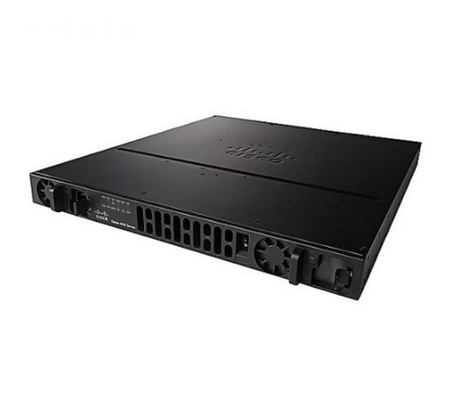 ISR4431-AX/K9 500Mbps-1Gbps سعة النظام 4 منافذ WAN/LAN 4 منافذ SFP متعددة النواة وحدة المعالجة المركزية مزدوجة الطاقة الأمن