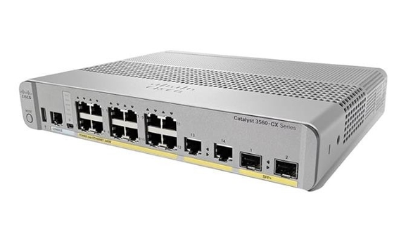WS-C3560CX-12PD-S سيسكو كاتاليست 3560-CX 12 منفذ مفاتيح صغيرة طبقة 3 POE- 12 x 10/100/1000 منافذ إثنر