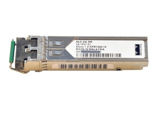 GLC-ZX-SM DOM Duplex LC Cisco SFP Transceiver Module متوافق مع 1000BASE-ZX SFP 1550nm 80km