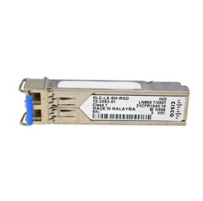 GLC-LX-SM-RGD متوافق مع TAA متوافق مع 1000Base-LX SFP Transceiver (SMF 1310nm 10km DOM Rugged LC)