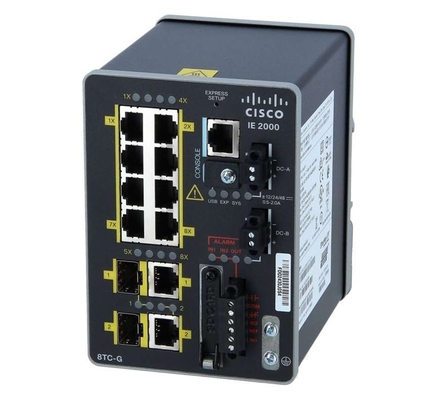IE-2000-8TC-GB IE-2000-8TC-G-B - Ethernet الصناعية سلسلة 2000 IE 8 10/100 2 T/SFP القاعدة