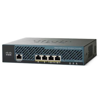 AIR-CT2504-50-K9، وحدة التحكم اللاسلكية Cisco 2500، 50 ترخيص AP/4 منافذ GE/إدارة الترددات اللاسلكية