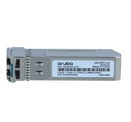 J9151E، جهاز إرسال واستقبال Aruba 10G SFP+، 10G SFP+ LC/10km SMF/وضع فردي