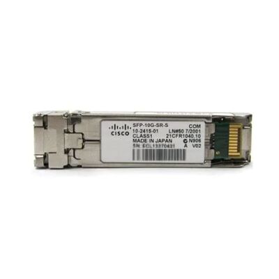 SFP-10G-SR-S، جهاز إرسال واستقبال Cisco SFP+، بسرعة 10 جيجابت في الثانية/850 نانومتر/300 متر