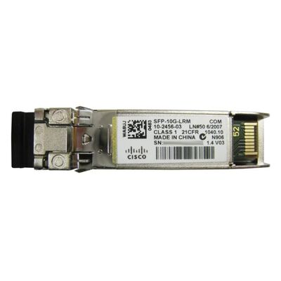 SFP-10G-LRM، وحدة Cisco SFP، بسرعة 10 جيجابت في الثانية، موصل LC، وصول يصل إلى 220 مترًا