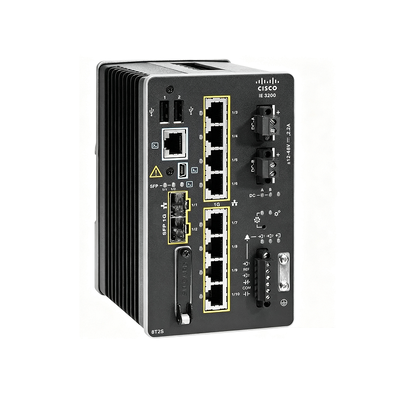 Cisco IE-3400-8T2S-E محول إيثرنت صناعي 8 منافذ جيجابت مُدار مع وصلات 2x SFP