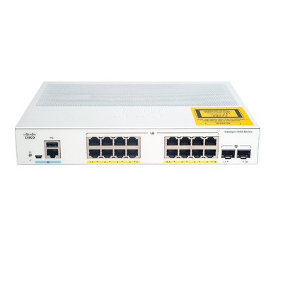 Cisco C1000-16T-2G-L Catalyst 1000 محول جيجابت إيثرنت مُدار بـ 16 منفذًا مع وصلتين جيجابت SFP | تبديل شبكة المؤسسة