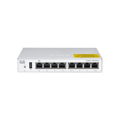 Cisco C1200-8T-D Catalyst 1200 محول جيجابت مُدار بـ 8 منافذ لشبكات الأعمال الصغيرة