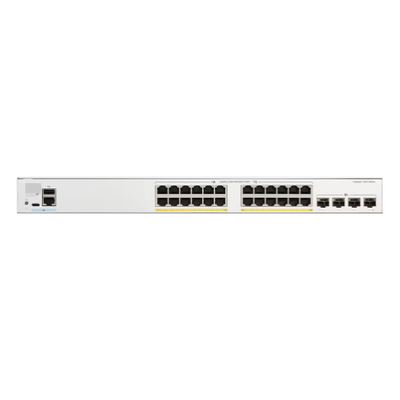سويتش Cisco C1200-24FP-4X Catalyst 1200 بـ 24 منفذ PoE+ مع 4 منافذ SFP+ بسرعة 10 جيجابت للارتباط العلوي