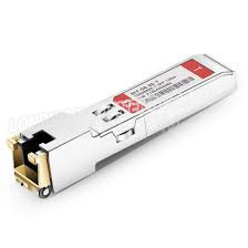 GLC - TE 1000BASE - T SFP Transceiver Module يدعم ما يصل إلى 100m من أطوال الروابط عبر اتصال نحاسي عبر رابط RJ-45